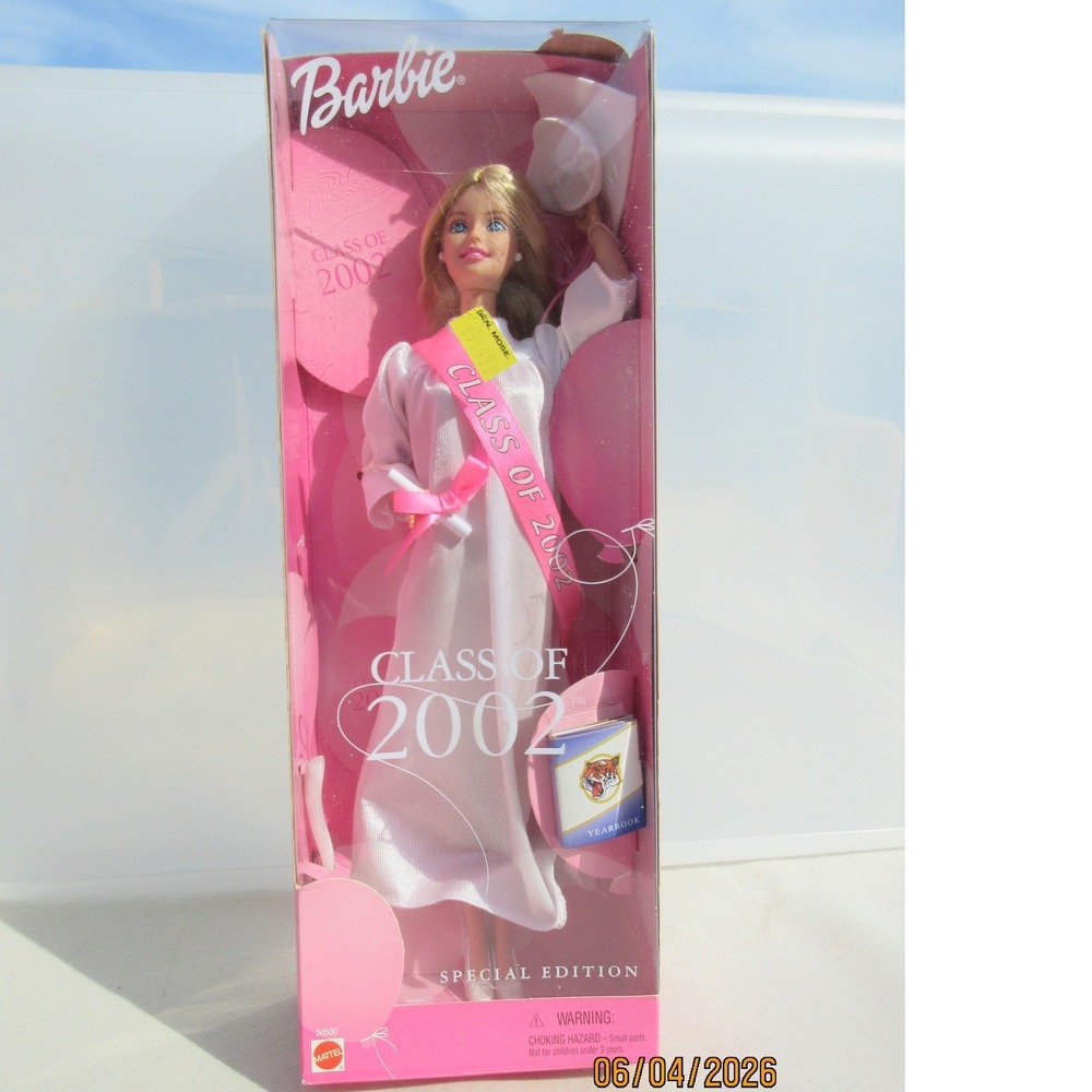 Barbie Class of 2002 Special Edition Graduation Doll White Gown Mattel 50500